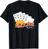 Mens Pinochle King Trick-And-Meld Deck of 48 Card Game Novelty T-Shirt
