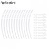 Red Reflective Decal Tape for Motorcycle Wheels Sized 18 and 21 Inch