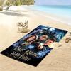 Name Custom Hogwarts Print Beach Towel, Large Soft Quick Dry Towel for Beach Camping Swimming