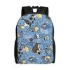 S-Squirtles Backpacks for Women Men Water Resistant College School Manga Bag Printing Bookbags