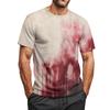 Men's Halloween Printed Round Neck Raglan Short Sleeve Top T-Shirt