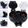 Trailer Plug Socket Trailer Socket Adapter Waterproof Socket Adapter Wiring Connector 13 Pin Plug To 12N / 12S 7 Pin