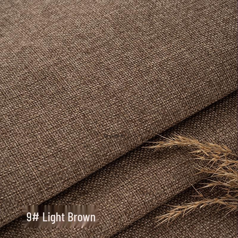 Coarse Plain Linen Fabric: Soft Upholstery, Car Seat, Chair Cushion, Tablecloth, Imitation Linen Cover