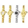 Cute and Stylish Bracelet Heart Analog Display Waterproof Quartz Fashion Watch In Gold Perfect Gift for Day Women's Watch - Birthdays, Anniversaries,