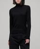 MUSINSA STANDARD WOMAN Damen Merinowolle-Mischung Feinstrick Rollkragenpullover [Schwarz]