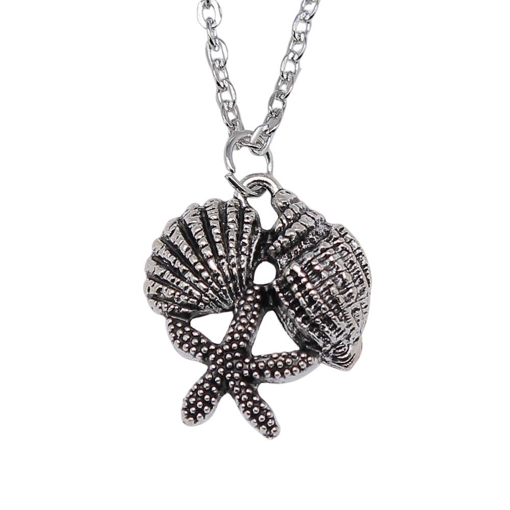 Seahorse Charm Necklace Ocean Marine Life Pendant Beach Vacation Nautical Jewelry 43cm Chain