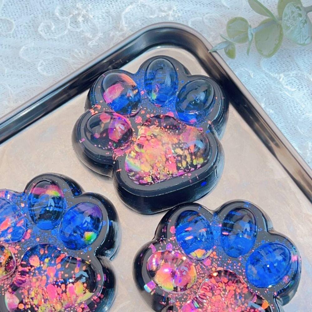 Silicone Cat Paw Fidget Toy Kneading Cat Paw Pinch Toy Cute Cat Paw Squeeze Toy  Practical Jokes