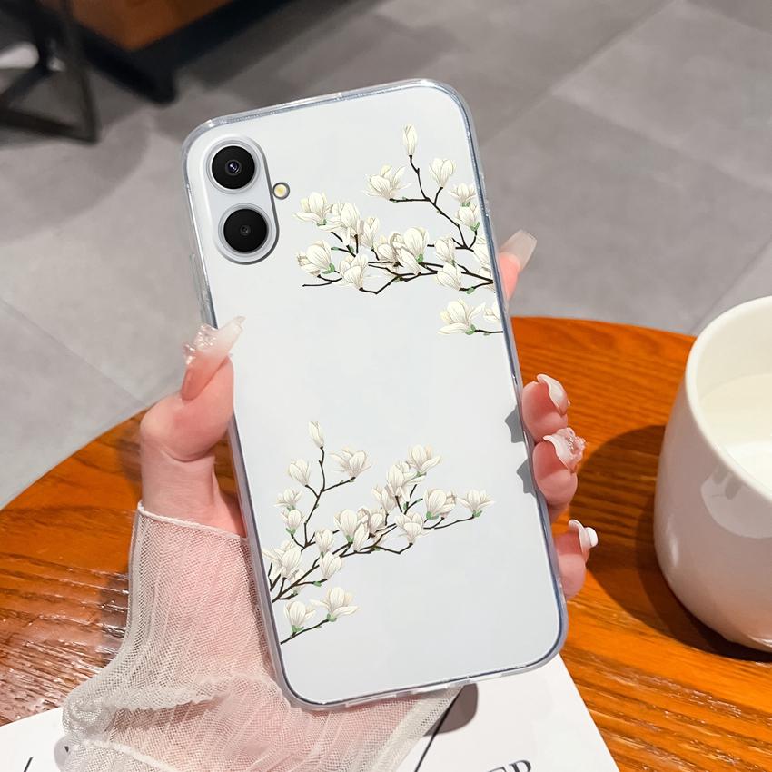 For Samsung A07 A71 A53 A54 M36 F36 F56 A17 A37 Shockproof Transparent TPU Phone Case Cute Panda Pattern Fashion Shell For Samsung Silicone Back Cover