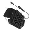 OneHanded Keyboard 35 Key USB Wired Portable Mechanical Gaming Keypad with LED Backlight