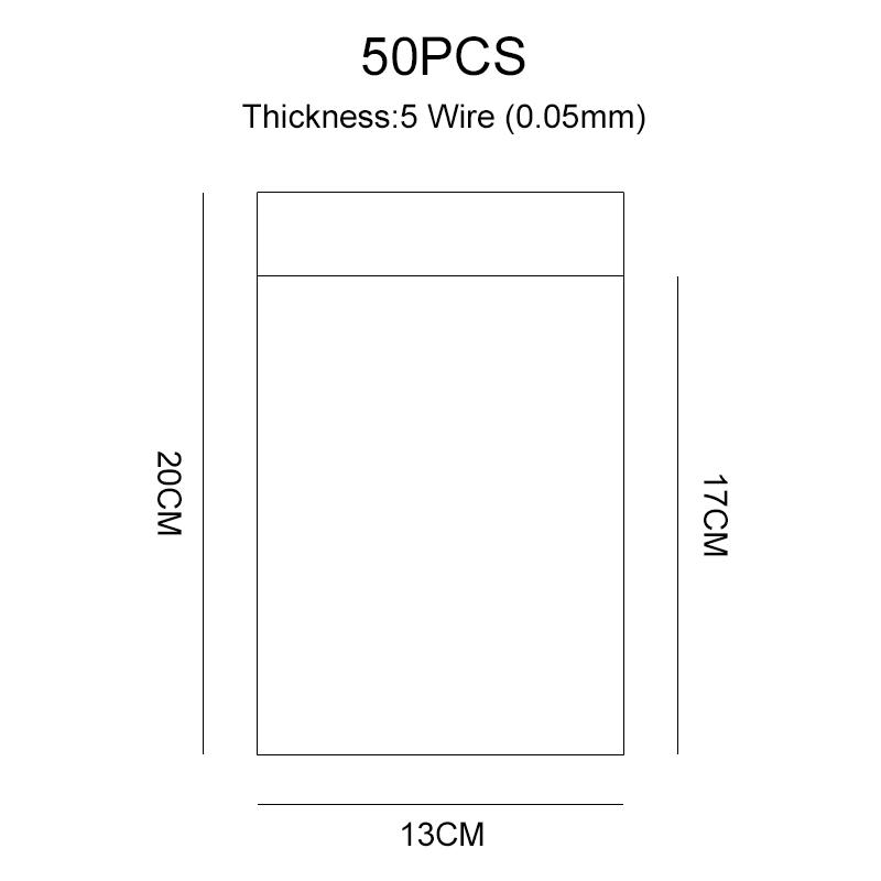 Transparent Self-sealing Jewelry Accessories Candy OPP Self-adhesive Bag Packaging Resealable Gift Cookie Packaging Bag