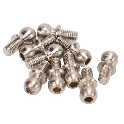 10 Pcs RC Steering Ball Joint Remote Control Car Upgrade Parts Iron Steering Ball Head for ZD