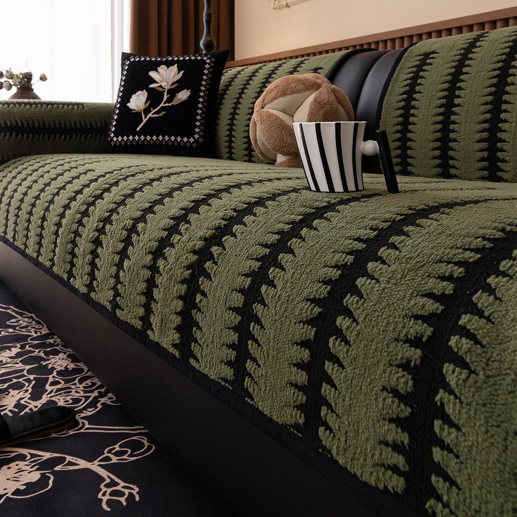 Autumn And Winter Plush Sofa Cushion  New Light Luxury High-End Non-Slip Seat Cushion Popular Sofa Cover Cover Cloth Towel