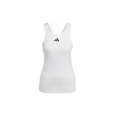 Solid Logo Print Tank Top Women Tops White HS1658