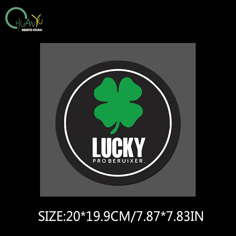Four-leaf Clover Lucky LUCKY Car Side Window Glass Body Sticker Interior Cover Scratch Reflective Sticker