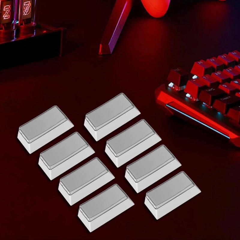 8Pcs PBT Blank DIY Keycap Mechanical Keyboards 2U 2X Original Profile No Print Keycap Set for MX Switches