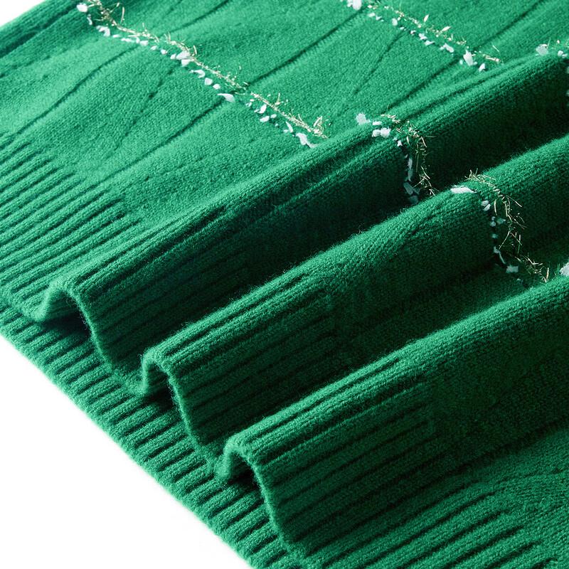 TUHUANG Women's Thick Pure Wool Crew Neck Pullover Sweater (TW34Y4893)