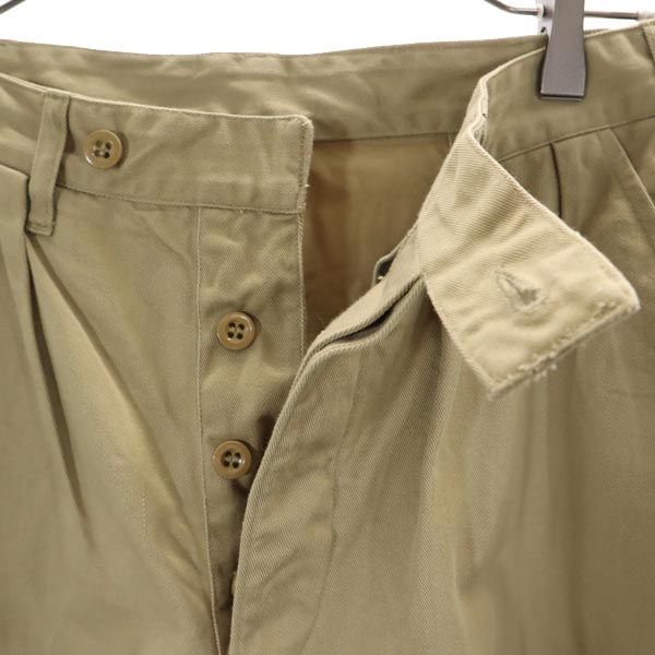 DUTCH ARMY 60s Chino pants beige Button fly Men's Used