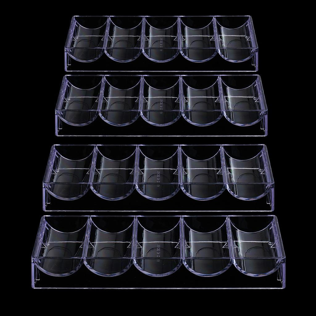 

4 шт. Поддон для хранения Игровой автомат казино 0 шт. Фишки Без крышки