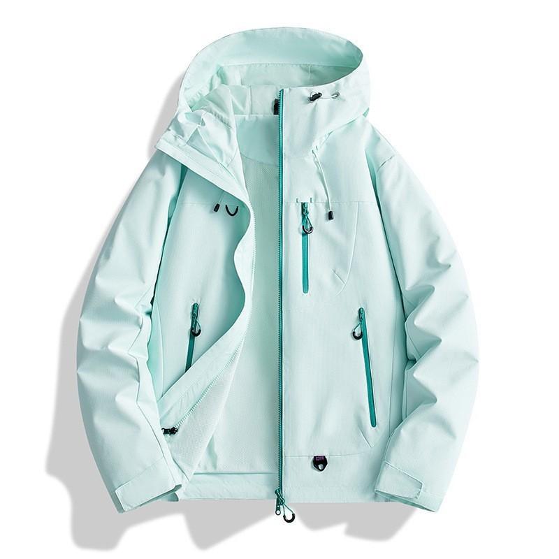 Men Women 3-in-1 Waterproof Windproof Hiking Jacket With Removable Fleece Liner Outdoor Activities