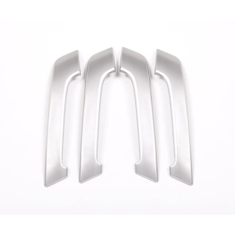 

4PS Black Wood Car ABS Interior Door Handle Trim For Toyota Land Cruiser Prado FJ150 150 2010-2018 Year Accessories Black Wood серебряный