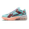 New Lebron 18 Low Floral Anti Slip Wear Resistant Low Top Children's Basketball Shoes Blue Red Teenagers DN4177-400