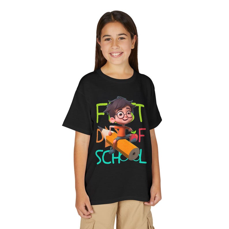 Back to School Kid on Pencil T-Shirt | First Day of School Design 140