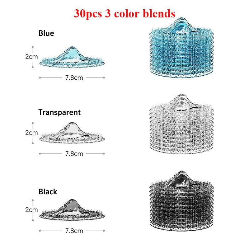 5/10/30pcs Plastics Drain Strainer Shower Hair Catcher Hair Sewer Filter Floor Drain Strainer for Kitchen Bathroom Accessories