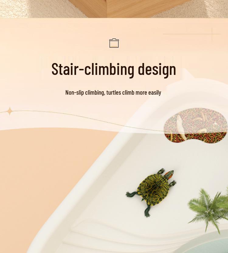 Acryl Schildkrötenhabitat mit Sonnendeck - Kreatives umweltfreundliches Becken für Schildkröten & Fische