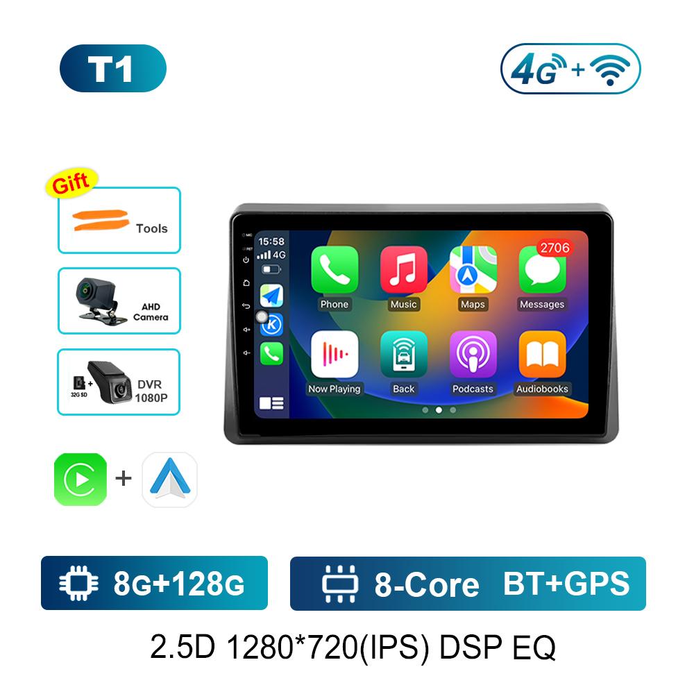 Pentru Renault Master 2019 - 2022 Radio Auto Android Multimedia Player Video Bluetooth DSP Stereo WiFi GPS Ecran Tactil HD carplay