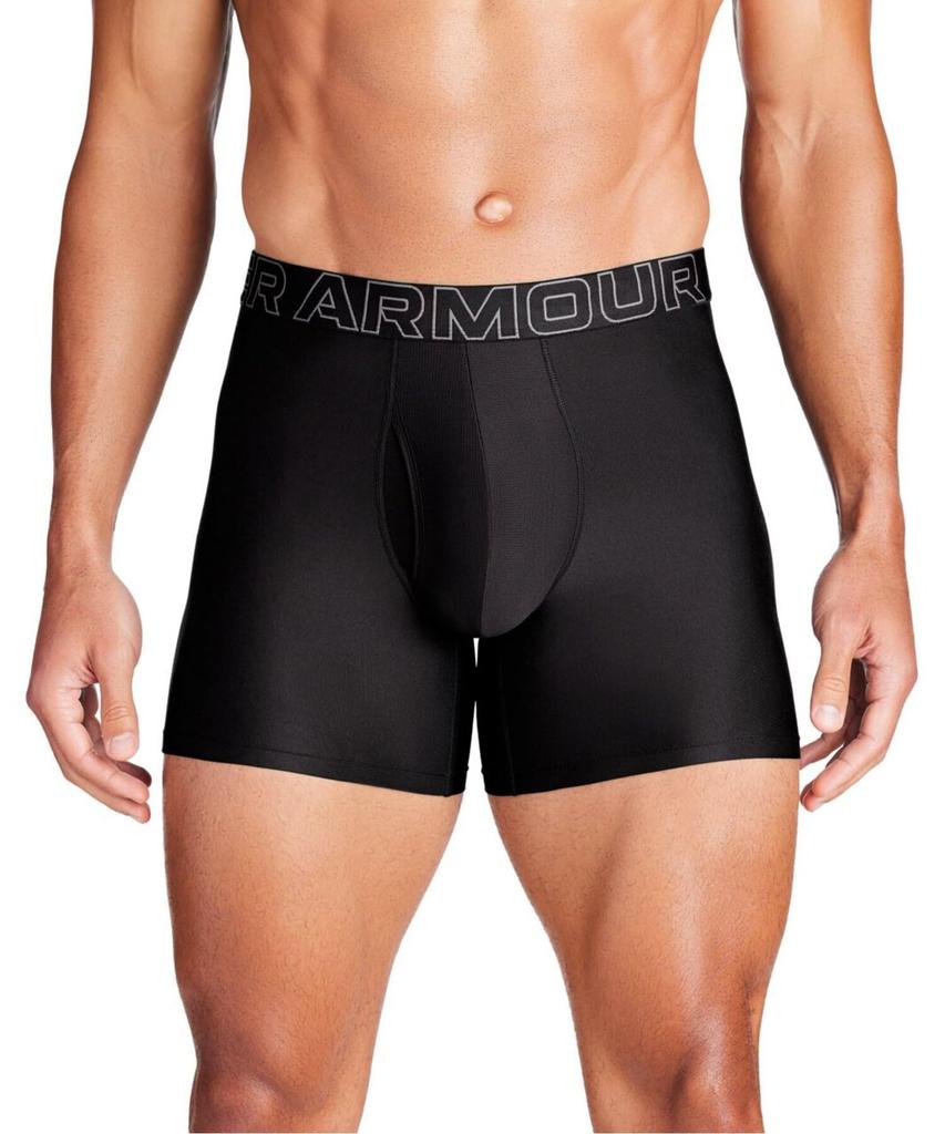 UA Performance Tech 6 Inch Underwear of Black Black Castlerock L [Under Armour] (Set 3)
