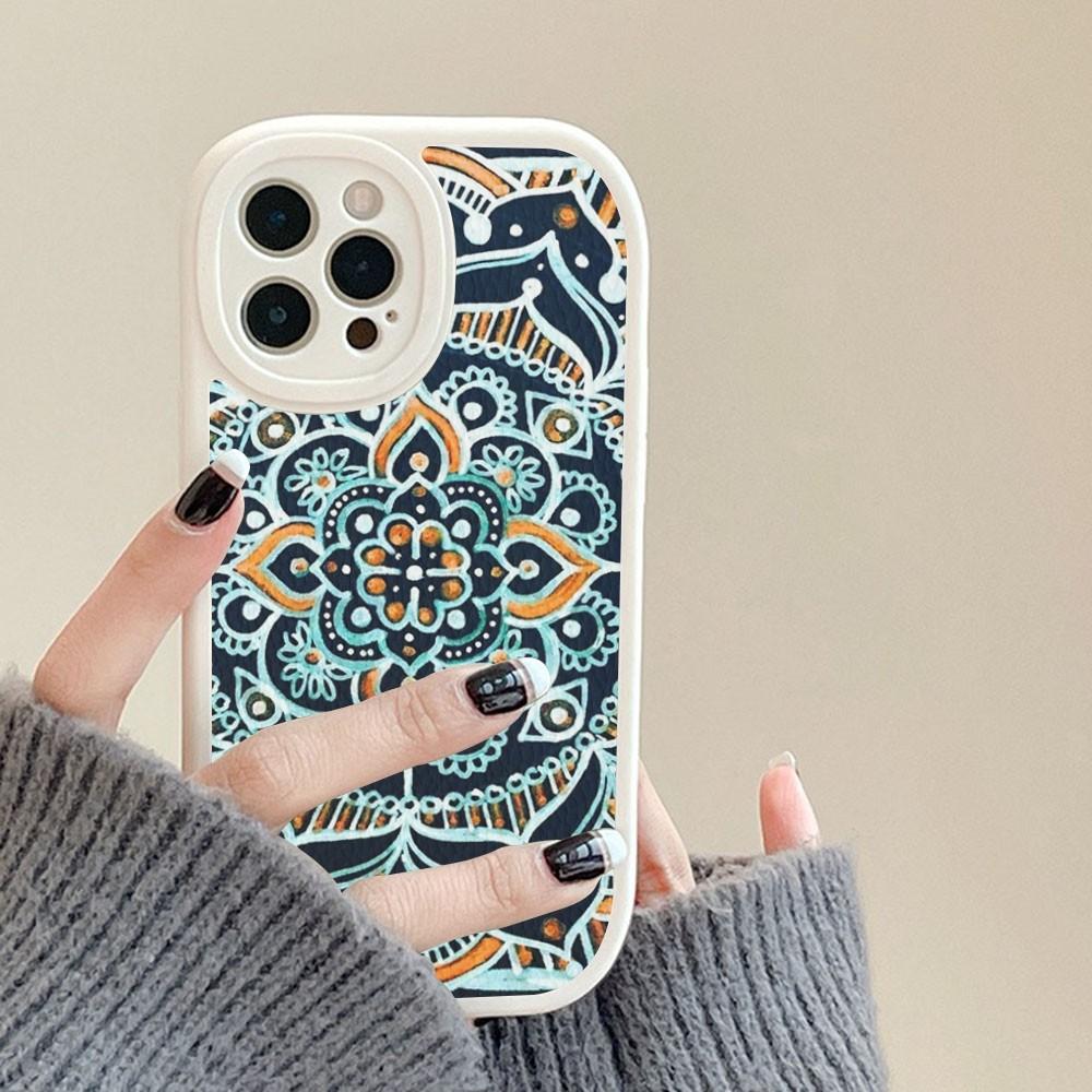 Persian Carpet Floral Art Phone Case Hard Leather For IPhone 16 15 14 13 12 Mini 11 14 Pro Max Xs X Xr 7 8 Plus Fundas