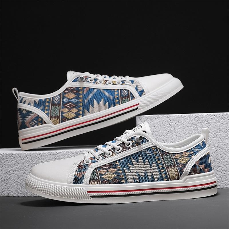 Flat Sneakers Men Roman Canvas Shoes For Men Summer Walking Sneakers Shoes Male British Style