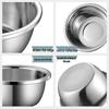 Durable 304 Stainless Steel Multi-Purpose Kitchen Basin: Noodle, Soup, Vegetable Wash, Egg Beating, and Seasoning Jar.