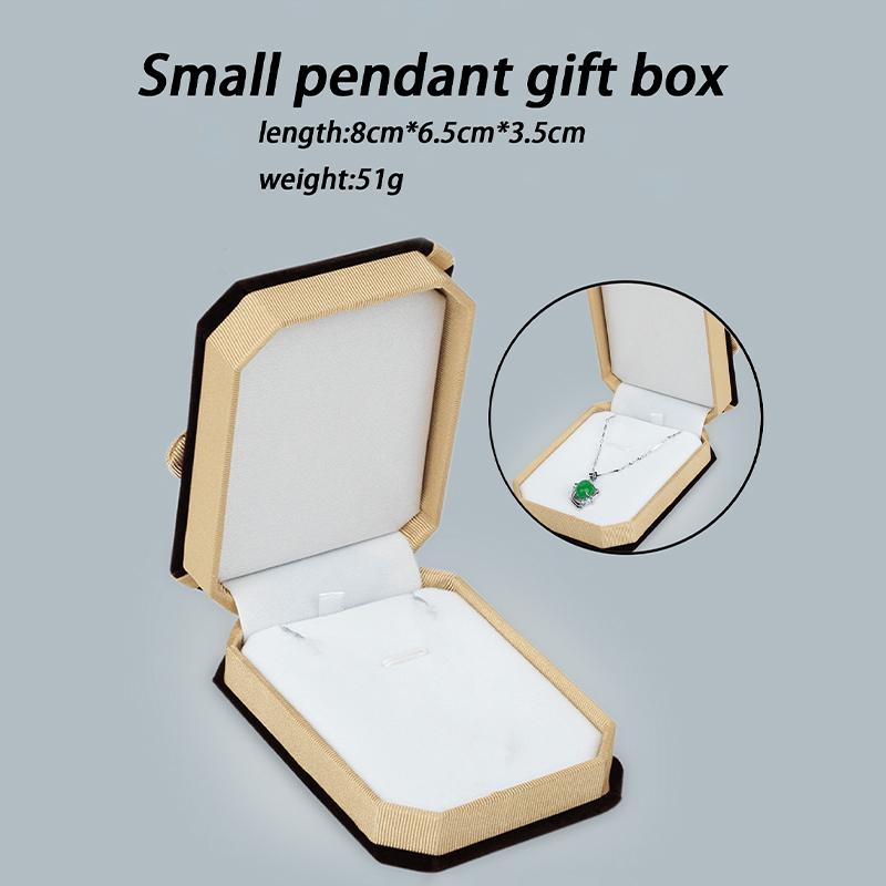 Velvet Display Jewelry Gift Box Jewelry Packing Case For Rings Bracelets Necklaces Sets Exquisite Bow Octagon Jewelry Box