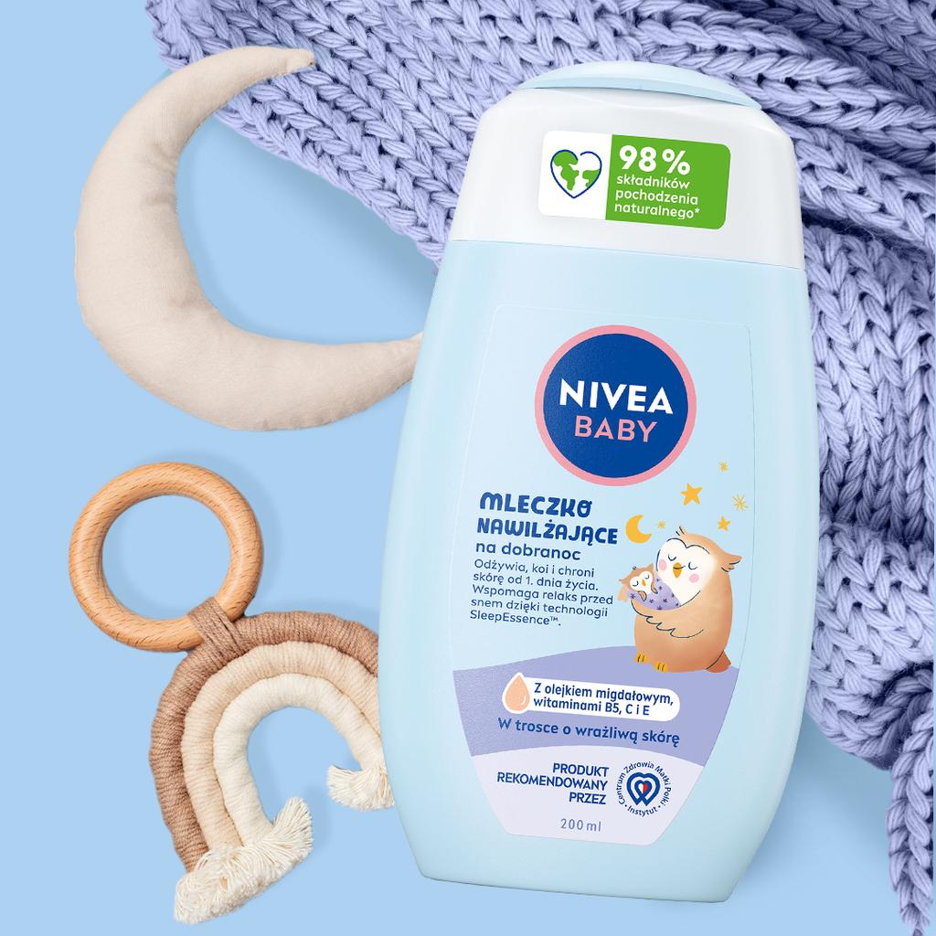 090498 Nivea Baby Moisturizing Milk For Bedtime 200