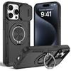 Dual Layer Strong Case for Iphone 17 Pro Max 12 13 14 15 Plus 16 Pro Max Iphone17 for Magsafe Kickstand Ring Holder Cover