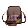 Small Phone Bag Flap Shoulder Bags For Women Soft Leather Printing Color Purse Luxury Designer Ladies Commuting Crossbody Bag