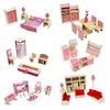 Doll House Life Scene Model Furniture Model Accessories Teenager Girls for 1:12 Dollhouses Dining Room Decorations