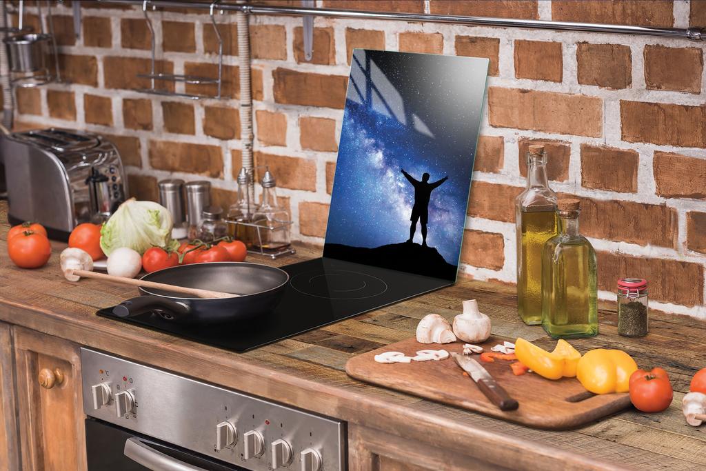 TAGLIERE IN VETRO 35x52 STELLE