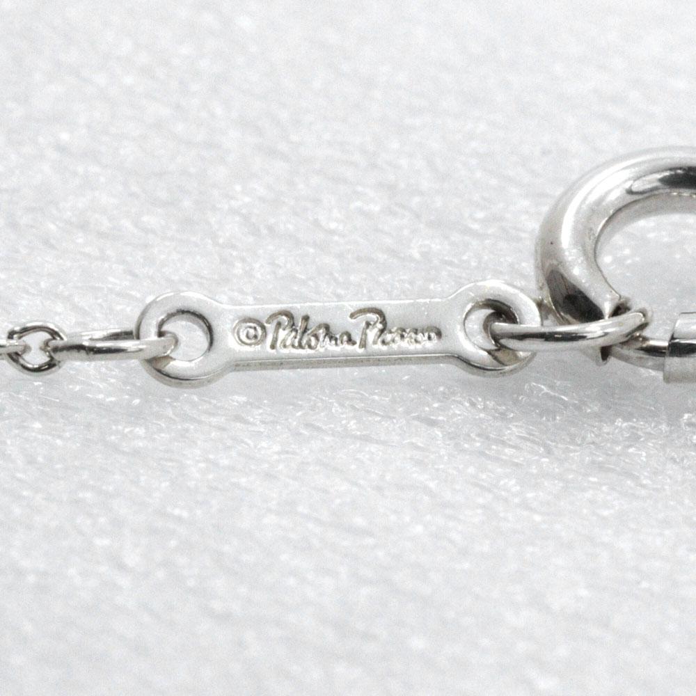 TIFFANY&Co. Loving heart Necklace Paloma Picasso Silver925 2.6g Women Used