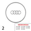 Car Steering Wheel Center Emblem Logo Stickers Trim Frame Decor Ring Cover For AUDI A3 A4 A5 A6L A4L A8 Q5 Q3 Q7 Q8 Accessories