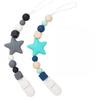 2pcs Colorful Silicone Beaded DIY Craft Kit: Key Bag Chain, Necklace Lanyard Jewelry Making Accessories for Christmas Gift