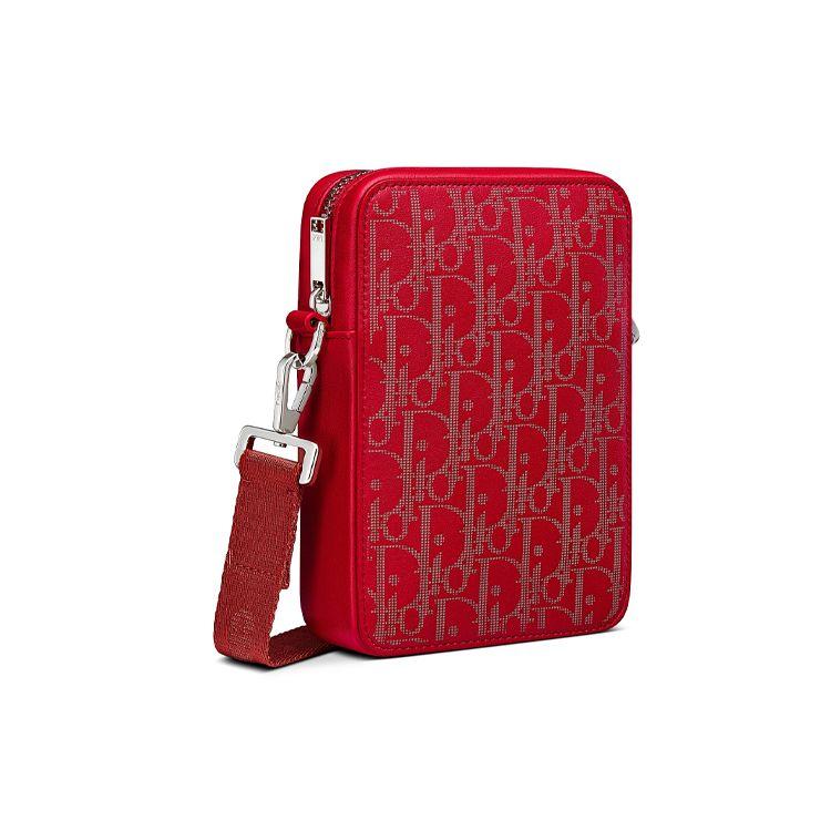 Dior World Tour Oblique Galaxy Print Messenger Bag Men Messenger Bag Red 2ESBC265CLP-H360