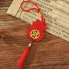 Blessing Word Lunar New Year Hanging Ornament Wood Car Pendant Spring Festival Bonsai Pendant Door