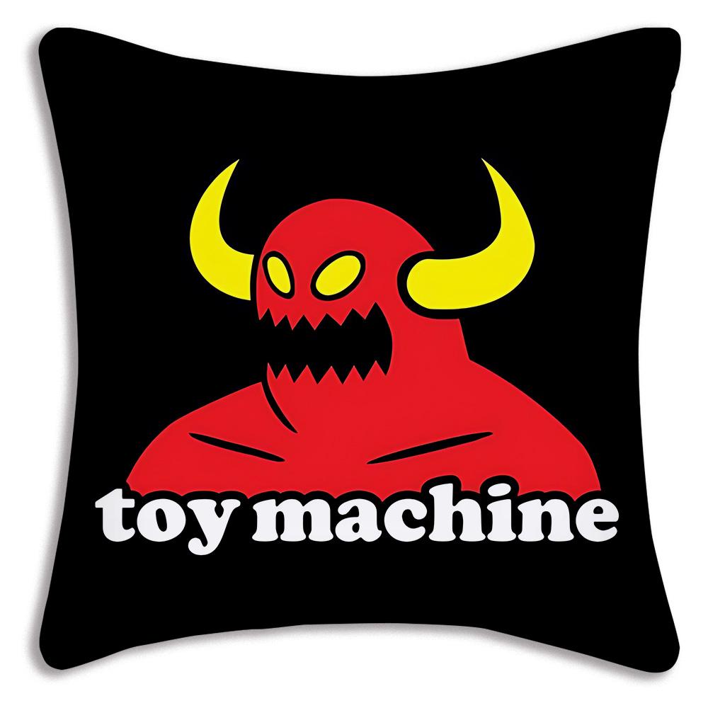 Skateboard Toys M-Machine Pillow Covers Cartoon Sofa Decorative Home Double-sided Printing Short Plush Cute Cushion Cover