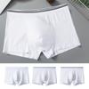 Men Boxer Underwear Elastic Mid-Waist Design U-Convex Shorts Briefs Smooth