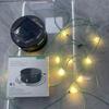 18ft Solar Camping String Lights 20LEDs Rechargeable Light Waterproof with Multiple Light Modes Power Bank Function for Decor