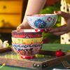 Pastoral Whisper Bowl Household Tableware Ceramic Bowl Personal Special High Value Rice Bowl Soup Bowl Noodle Bowl New
