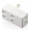 ELECOM Outlet Front Tap 3 Outlets White T-TR02-2300WH