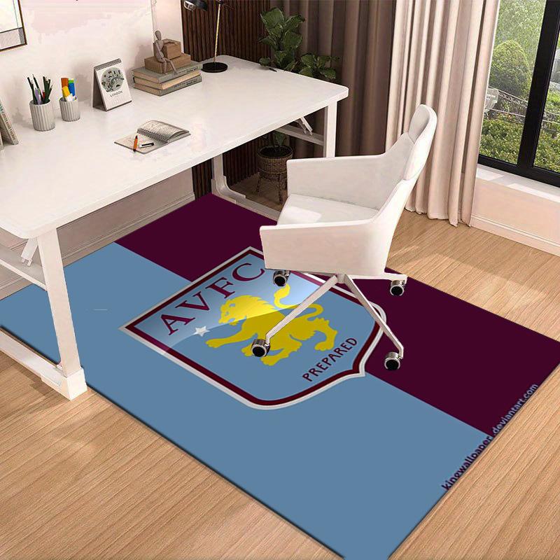 Aston Villa Crest Design Area Rug for Office, Chair Rug, Decorative Carpet Livingroom Mat, Large Size Fan gifts Christmas gifts